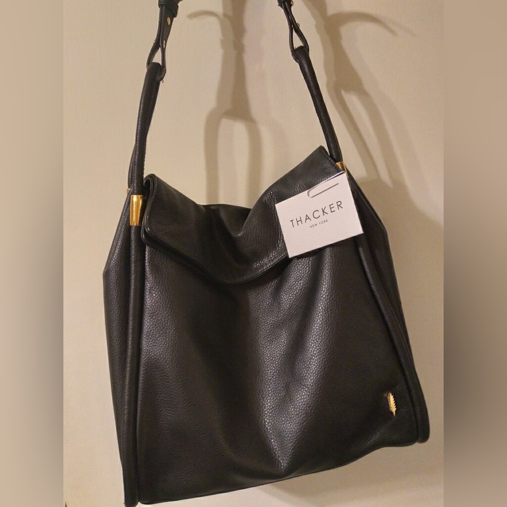 Black Leather shoulder bag,